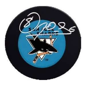  Sandis Ozolinsh Autographed Puck   Sandi ) Sports 