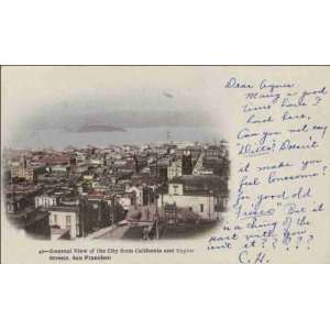  Reprint San Francisco CA   General View of the City from 