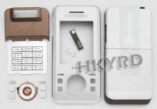 White Full Housing Cover For Sony Ericsson S500 S500i  