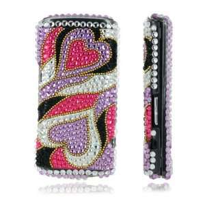   HEARTS RHINESTONES CRYSTAL BLING CASE FOR SAMSUNG S8300 Electronics