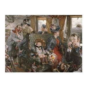  On The Train, Observed From Life by Adolf Von Menzel . Art 