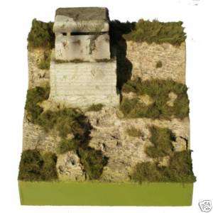JG Miniatures Diorama DDay Cliff Concrete Bunker M52E  