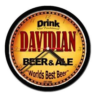  DAVIDIAN beer ale wall clock 