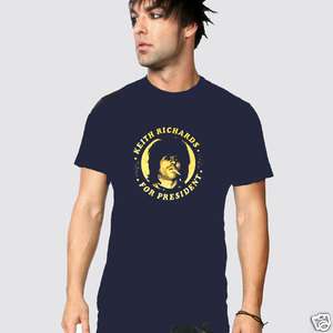KEITH RICHARDS FOR PRESIDENT T SHIRT NEW  