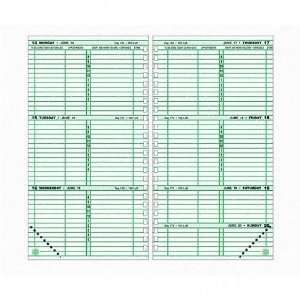  Day Timer 87030 0801 Planner Refill, 2 Page/Week, Dated, 8 