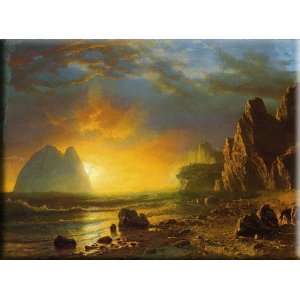   Coast 16x12 Streched Canvas Art by Bierstadt, Albert