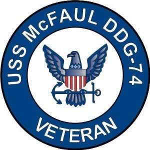  US Navy USS McFaul DDG 74 Ship Veteran Decal Sticker 3.8 