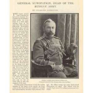  1904 Russian General Alexi Nicolaievitch Kuropatkin 