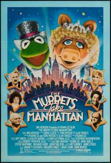 The Muppets Take Manhattan 1984 Original U.S. One Sheet Movie Poster 