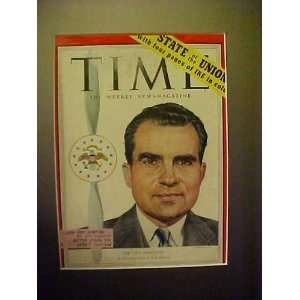 Richard Nixon January 18, 1954 Time Magazine Professionally Matted 