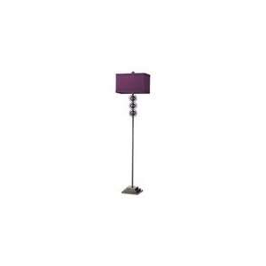  Dimond Lighting Alva Floor Lamp Purple / Black Nickle 