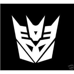  Decepticons Transformers Racing Decal Sticker (New) White 
