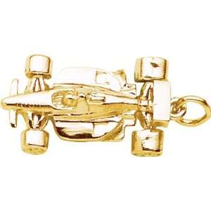    Rembrandt Charms Indy Car Charm, Gold Plated Silver Jewelry