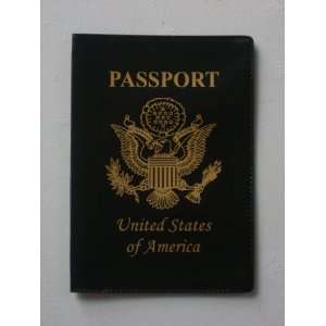  Vinyl Passport Protector   Black