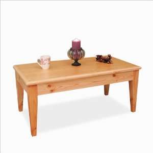   Cabinet Craft Wood Coffee Table with Shaker Legs