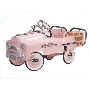  Pink Sad Face Estate Wagon Pedal Car Toys & Games