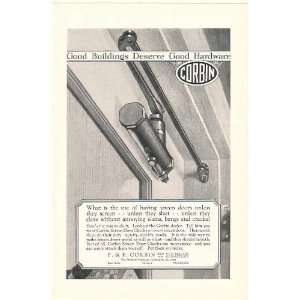 1926 Corbin Screen Door Check Closer Hardware Print Ad (Memorabilia 