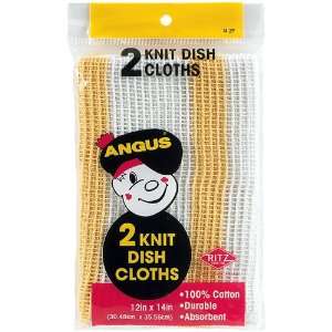  Ritz Angus 2pk Knit Dish Cloths