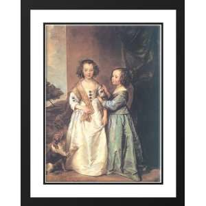 Dyck, Sir Anthony van 28x36 Framed and Double Matted Portrait of 