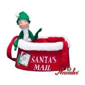  Annalee 9 Elf in Mail Bag Figurine