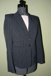 NWT MODA INTERNATIONAL ~ BLACK Stretch Blazer Suit Jacket 2  