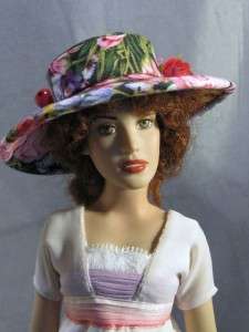   OOAK High Fashion Doll Hat modeled on my Titanic Rose Doll  