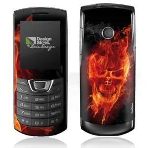  Design Skins for Samsung C3200   Burning Skull Design 