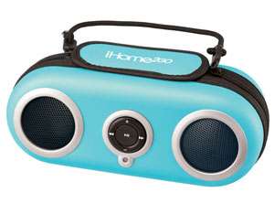  iHome iH13 Portable Protective Speaker Case for iPod (Blue 