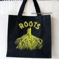 REGGAE HOUSE Big Roots Rasta Canvas Messenger TOTE BAG Irie Dub Roots 