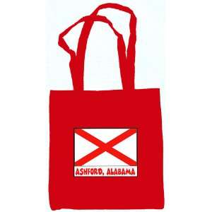  Ashford Alabama Souvenir Tote Bag Red 