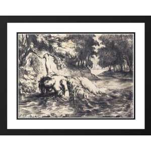  Delacroix, Eugene 36x28 Framed and Double Matted The Death 