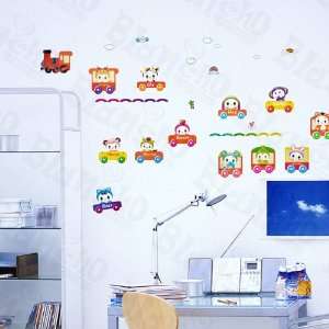  Happy Train   Wall Decals Stickers Appliques Home Decor 