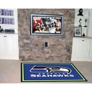  Seattle Seahawks NFL Merchandise   Area Rug 5 X 8
