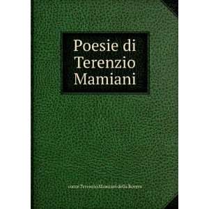   Poesie di Terenzio Mamiani conte Terenzio Mamiani della Rovere Books