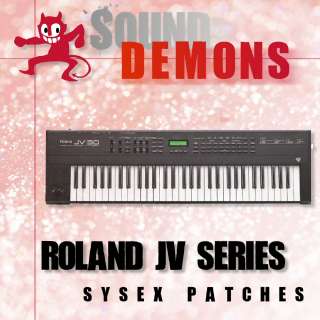 ROLAND JV80 90 1000 880 1010 1080 2080 SYSEX PATCHES CD  