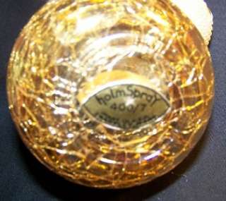 Vintage Perfume Bottle Holmspray 400/7 Gold Crackle Glass Spray 