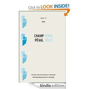 Vol. IV  2007   Varia    Champ pénal (French Edition) Association 