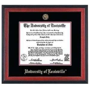    University of Louisville Cherry Diploma Frame