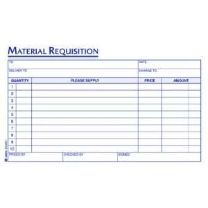  ABFDC489110   Material Requisition