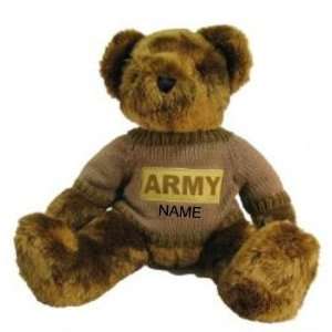   bear in personalized custom embroidered U.S. Army Desert Military
