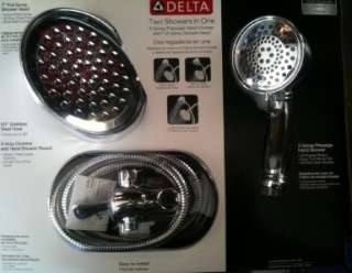 Delta 6 way Massage Showerhead Two Showers In One New In Package 