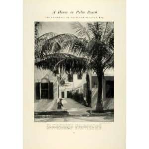  1927 Article Maitland Belknap Palm Beach Home Interior 