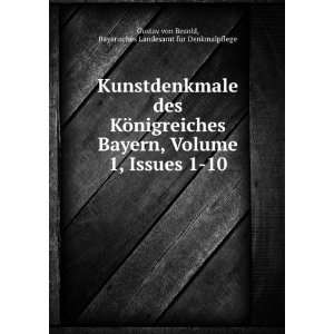   Â issues 1 10 Bayerisches Landesamt FÃ¼ Denkmalpflege Books