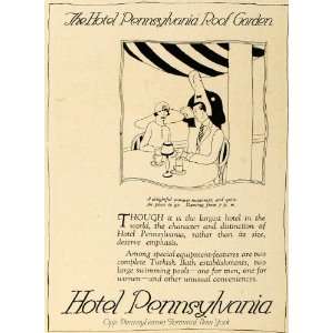  1919 Ad Hotel Pennsylvania Roof Garden Restaurant Dance 
