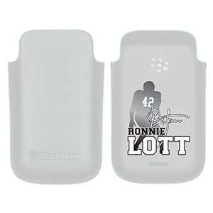 Ronnie Lott Silhouette on BlackBerry Leather Pocket Case 