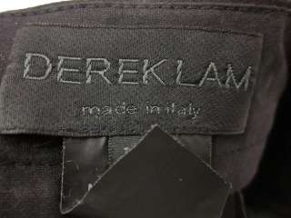 DEREK LAM Black Pleated Dress Pants Slacks Trousers 4  