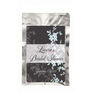 Wedding Favors Blue Black Floral Design Personalized French Vanilla 