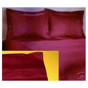  Windzor Birdseye Texture Burgundy Sham King