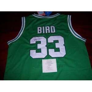 Signed Larry Bird Jersey   hof Scoreboard coa   Autographed NBA 