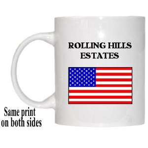  US Flag   Rolling Hills Estates, California (CA) Mug 